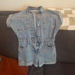 Zara denim romper